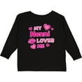 thumbnail image 3 of Inktastic Valentine's Day My Nonni Loves Me Hearts and Lips Boys or Girls Long Sleeve Toddler T-Shirt, 3 of 5