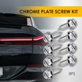 thumbnail image 2 of GFDYREE 8 PCS License Plate Screw Kit, Stainless Steel Weather Proof Bolts Fasteners, Self Tapping Mounting, for Front Rear License Plates & License Plate Frame Covers of Cars, Trucks SUVs (, 2 of 6