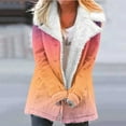 thumbnail image 3 of Women's Winter Warm Caots Fashion Zip Up Plus Size Composite Plush Button Lapels Jacket Outwear Coat, 3 of 6