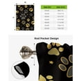 thumbnail image 5 of Yellow Dog Paw Print Window Curtain for Living Room Roman Curtains for Kitchen Cafe Tie Up Short Drapes, 5 of 5