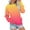 Orange##1, variant on Jsaierl Women's Sweatshirts Funny Gradient Trendy Sweatshirts Crewneck Casual Sweater Tops Workout Long Sleeve Blouses Winter Saving
