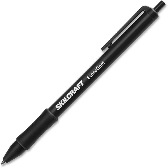 SKILCRAFT, NSN5425943, EconoGard Retractable Pen, 12 / Dozen