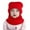 Red-1, variant on 2025 Warm Caps Girl Warm Hat for infant Boy Hooded Winter Scarf Kepi Baby Kid Hat Cap Scarf Boys Knitted Hat Knit Baby Care