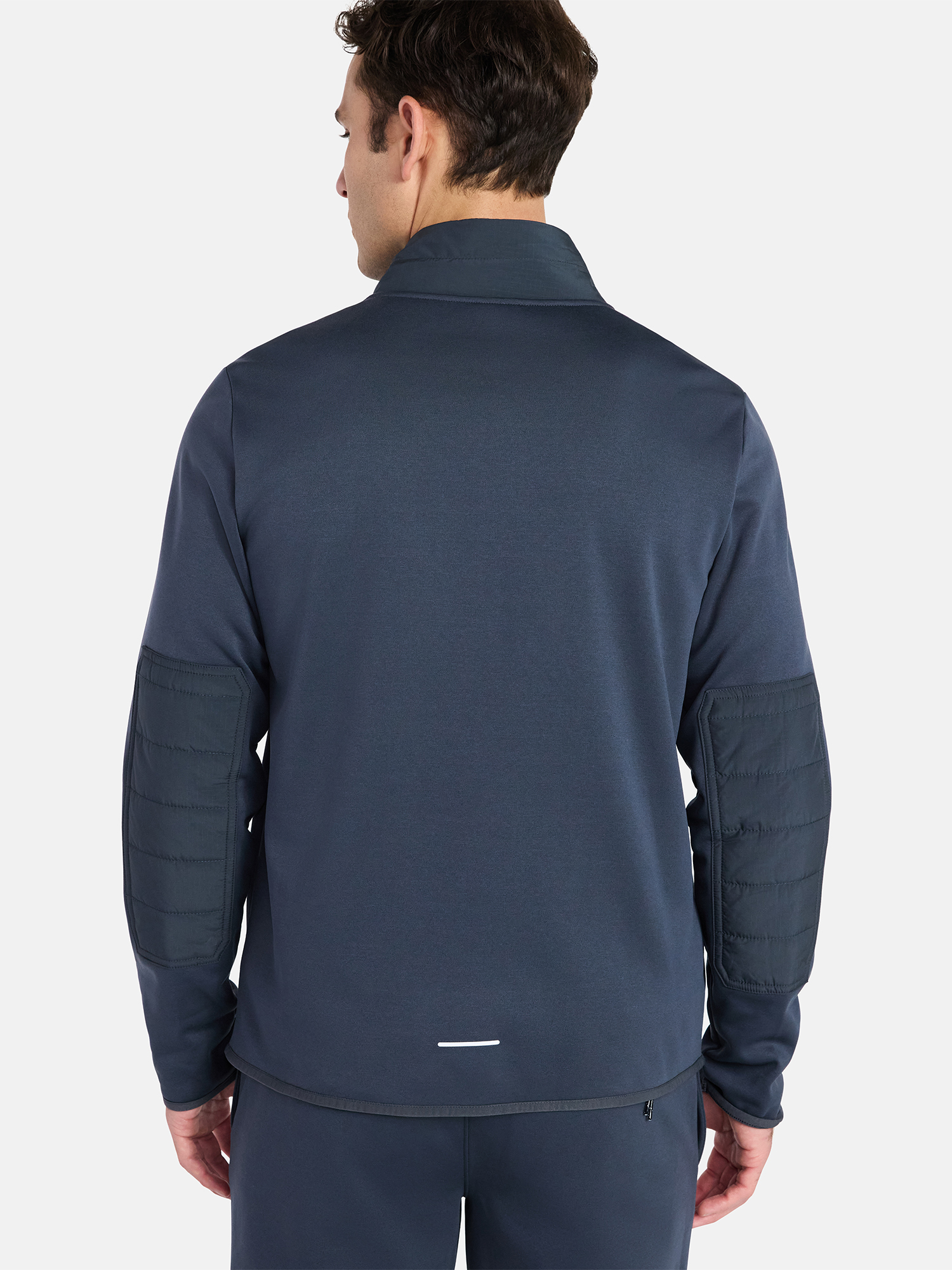 Athletic Works Men's and Big Men's Full Zip Mock Neck Hybrid Jacket, Size S-3XL