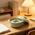 thumbnail image 6 of Iuhan Microwave Safe Soup Bowl With Lid And Spoon, Double Handle Bowl For Kitchen Dining, Wheat Straw Bowl For Home Daily Use, 6 of 6