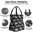 thumbnail image 3 of Pioneer Flower Floral Print Pattern Drawstring Lunch Bag Women - Drawstring Lunch Bag Insulated for Work Office - Stain-Resistant Large Lunchbags for Women with Multi-Pockets, 3 of 6