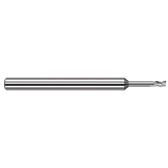 Harvey Tool 937062 Square End Mill: 1/16" Dia, 3/32" LOC, 1/8" Shank, 2-1
