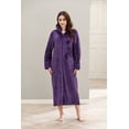 thumbnail image 6 of Richie House Women Fleece Robe Plush Long Zip Front Warm Soft Zippered Bathrobes S-3XL RHW4002-B-XL, 6 of 7