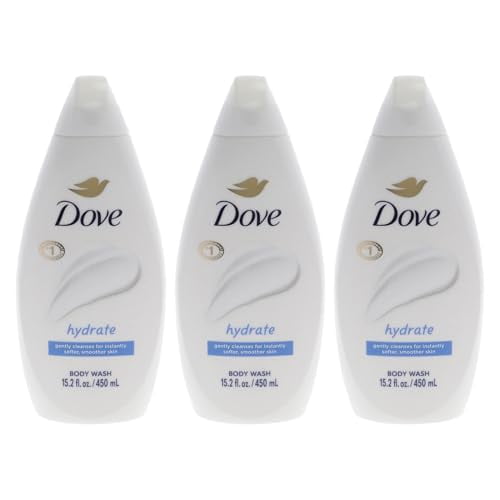 Dove Body Wash - Hydrate for Unisex - 15.2 oz Body Wash (Pack of 3)