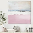 thumbnail image 3 of Giant Art Canvas  30x30 Pink Sea Abstract Framed in Pink, 3 of 3