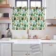thumbnail image 2 of Saint Patrick's Day Kitchen Curtains Window Panels, Gnomes Hat Boot Clovers Blue Stripes Insulated Window Treatment Curtain, Grommet Curtains for Bedroom/Living Room/Bathroom, 2 Piece 52"Wx45"L, 2 of 8