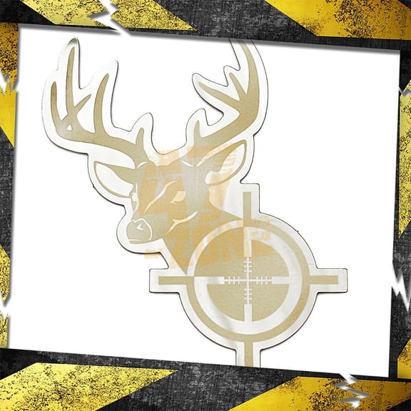 Deer Head 3D Car Emblem Badge Decal Sticker | Universal Vehicle Fitment