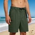 thumbnail image 2 of DDAPJ pyju 2026 Fashion Cargo Shorts Men's Adjustable Buckle Waistband Shorts Summer Casual Hiking Work Shorts with Pockets Green XXXXL, 2 of 8