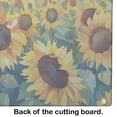 thumbnail image 4 of Kansas Sunflowers in Watercolor Glass Cutting Board Large 12 in x 15 in, 4 of 5