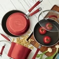 Rachael Ray 13Piece Hard Porcelain Enamel Nonstick Pots and Pans Set