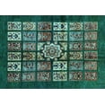 thumbnail image 1 of Ahgly Company Indoor Rectangle Abstract Light Blue Modern Area Rugs, 8' x 10', 1 of 4