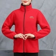 thumbnail image 3 of Njoeus Women's Plus Size Zip-Front Soft Fleeces Jacket Long Oversized Women's Classic Outdoor Recreation Coat With Pockets XL-5XL, 3 of 4