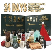 Body & Earth Advent Calendar 2026 for Men Christmas Surprise Gifts - Beard Grooming & Skin Care Gift Sets Idea for Him