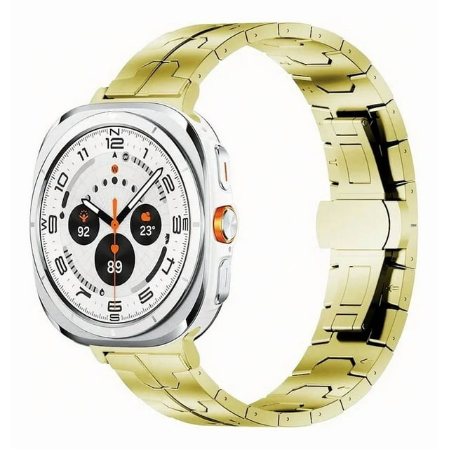 Correa de Acero Inoxidable de Lujo, Deportiva, Resistente al Agua, Compatible con Samsung Galaxy Watch Ultra 47mm