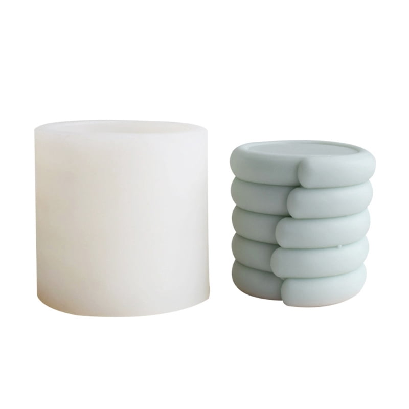 Candle Silicone Mould Geometric Twisted Epoxy Resin Mold for Handmade Craft