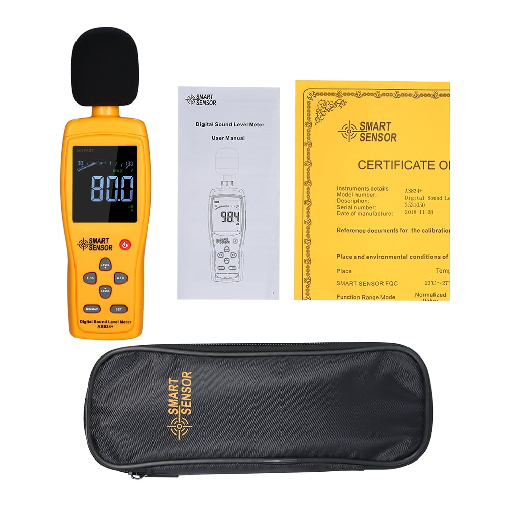 Niveau sonore numérique sonomètre volume de bruit Decibel Monitoring 30-130dB AS 