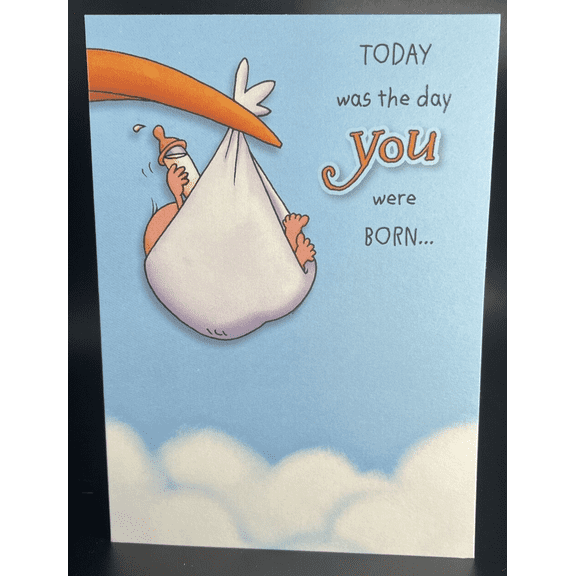 Humorous Birthday Greeting Card w/Envelope