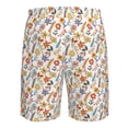 thumbnail image 6 of Naloa Retro Floral Men's Beach Shorts, Surfing shorts, Swim trunks, Quick Dry Swim Trunks for Surfing Beach Fun - Small, 6 of 9