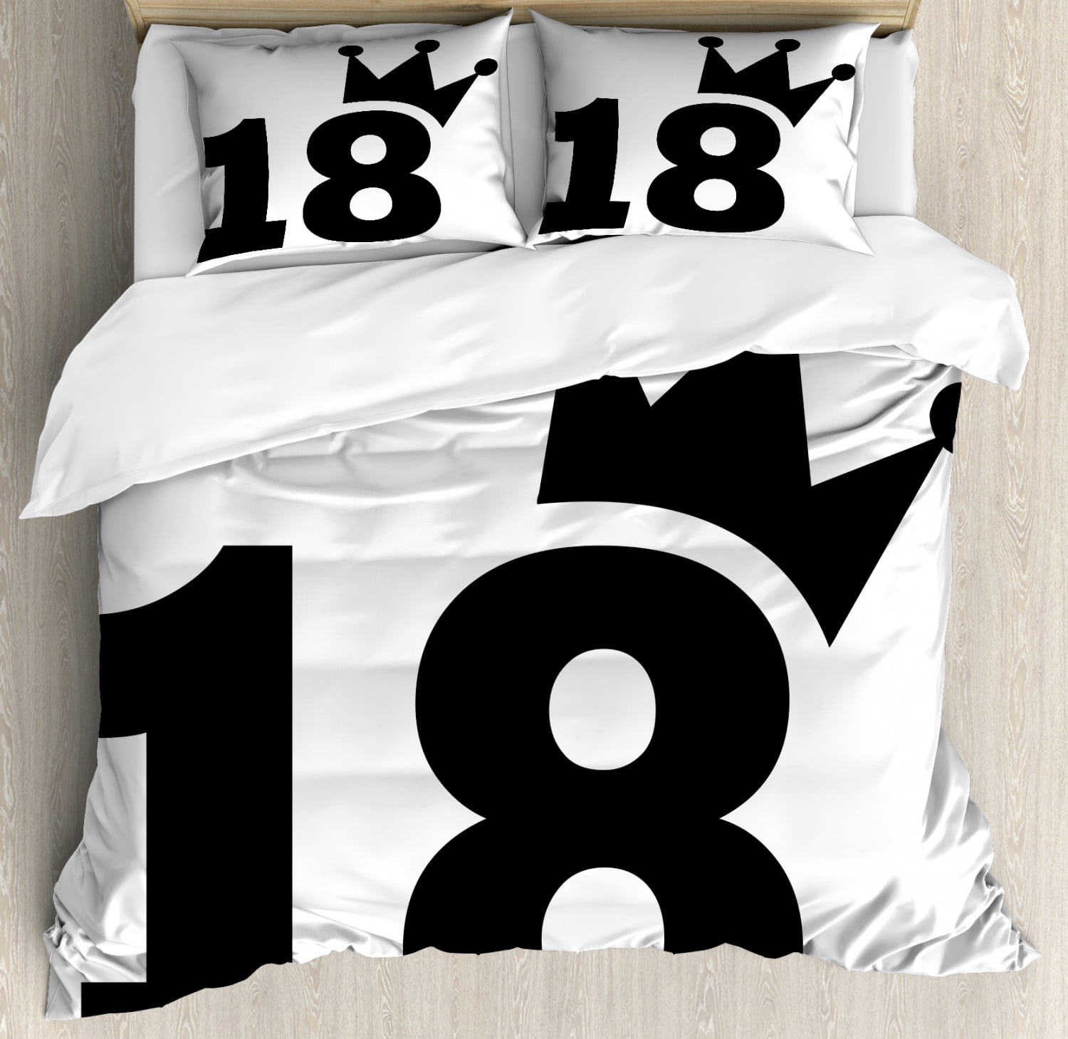 18th birthday duvet cover set cartoon soccer jersey seem bold 18