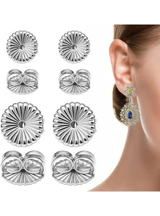 Extra-large Surgical Steel Earring Backs (Package of 10) 