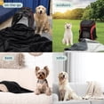 thumbnail image 2 of Katziela Soft Throw Premium Waterproof 100% Fabric Throw Blanket for Pet Dogs & Cats, Black Solid Print, 2 of 8