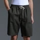 thumbnail image 1 of pstuiky Pantalones cortos de entrenamiento para hombre, Pantalones cortos casuales de algodón con cordón y cintura elástica para hombre Pantalones cortos deportivos para hombre, 1 of 5