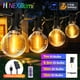 thumbnail image 2 of Guirnalda de luces LED solares para exteriores, bombillas inastillables, 8 modos de luz, decoración de fiesta de Navidad, jardín, Pub, terraza, G40, 2 of 4