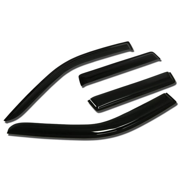 DNA Motoring WVS-073 For 2003 to 2006 Mit Outlander 1st Gen 4pcs Window Vent Visor Deflector Rain Guard (Dark Smoke) 04 05