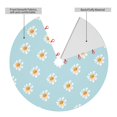 thumbnail image 2 of Yiaed Daisies Flowers Print Christmas Tree Skirt , Tree SkirtsTree Mat for Christmas Winter Holiday Indoor Decorations-48", 2 of 7