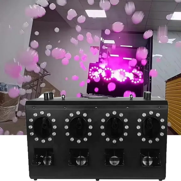 LED Effect Portable DJ Equipment Full Color Bubble Machine 4-Output for Event Party Stage