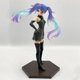 thumbnail image 2 of Figura de Hatsune Miku de dibujos animados de 23cm, cantante Kawaii, falda negra, chica guay fantasma, juguete de modelos coleccionables en PVC, decoración de pasteles, 2 of 4