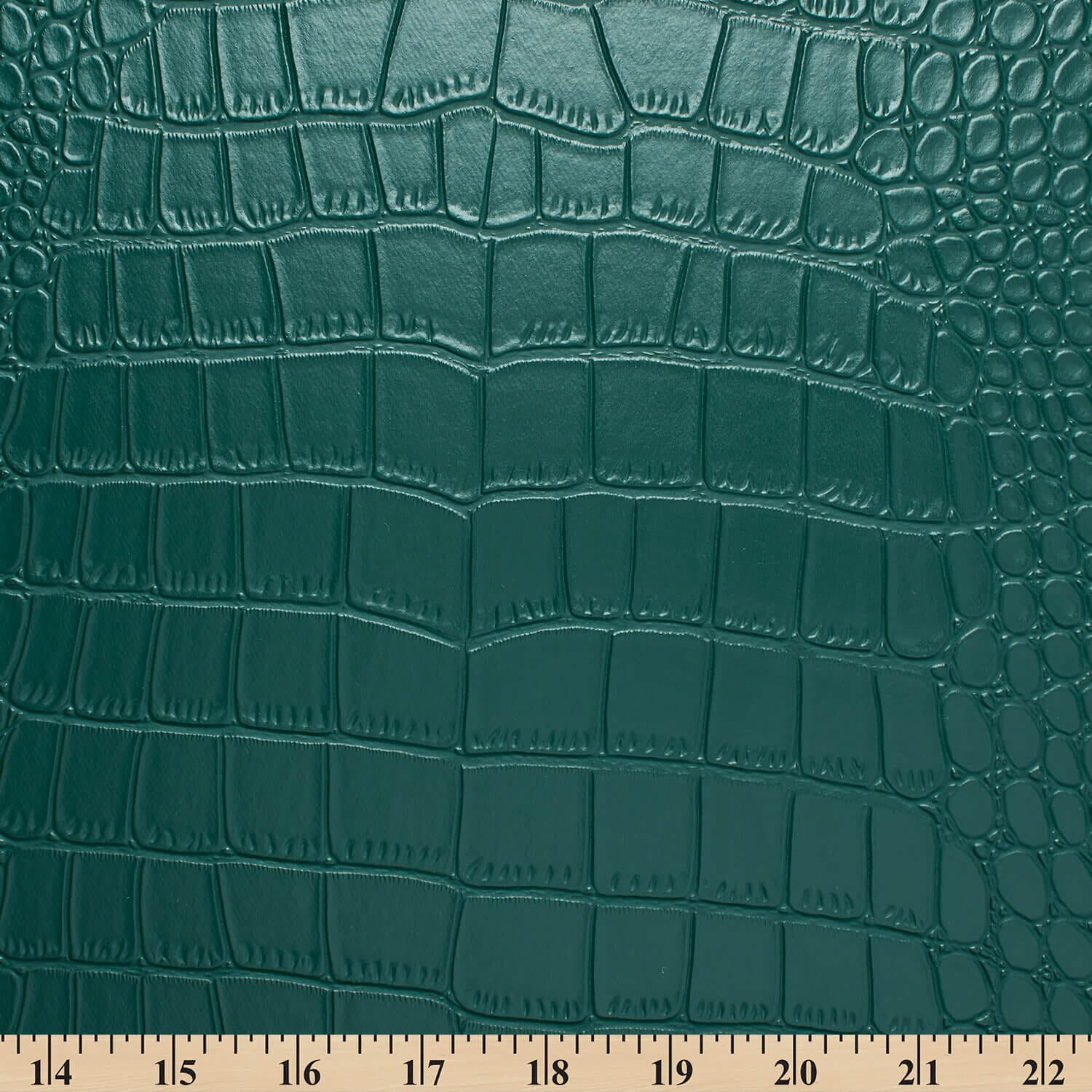 Ottertex® Vegan Alligator Leather PVC Waterproof Polyester Stretch Abrasion Resistant Vinyl Fabric By The Yard For Sewing & Upholstery (Forest Green, 1 Yard)