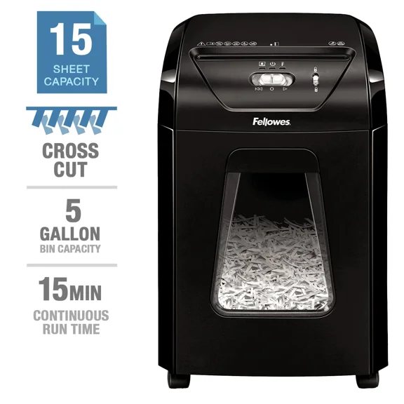 Fellowes Powershred 1500C Déchiqueteuse à Coupe Croisée