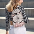 thumbnail image 5 of Honeii Dreamcatcher With Owl Print Canvas Backpack for School & Outdoor,Laptop Excursion Backpack,Notebook School Bookbag For Men Women,for Work, Travel, and Everyday Use-Medium, 5 of 5