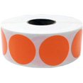 thumbnail image 1 of Autocollants Ronds Orange à Pois 1 Pouces Pouce Rond Lot de 500, 1 of 1