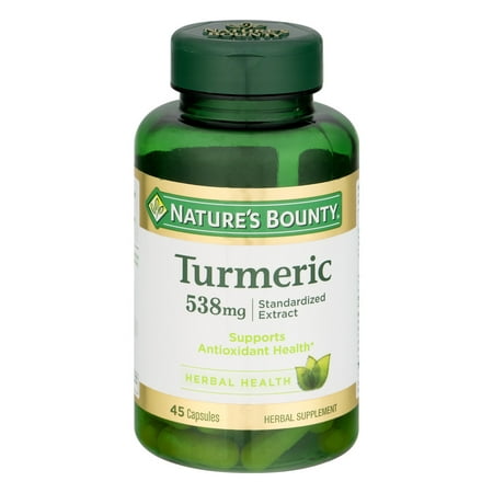 Nature's Bounty Turmeric Capsules - 45 CT (Best Turmeric For Inflammation)