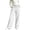 White, variant on XuJwPNcy Pants for Women Casual Wide Leg Cotton Linen Pants with Pockets Solid Color Beach Travel Drawstring Trousers(White,X-Large)