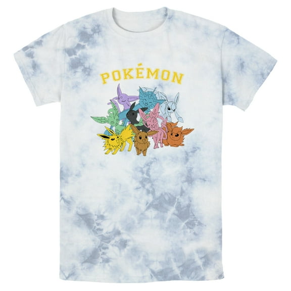 Men's Pokemon Eeveelutions Graphic Tee White/Blue Small