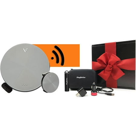 VoiceCaddie - VC4 Golf GPS Rangefinder with Voice Output of Distance, Auto Slope, and Active Green Info - Silver/Black