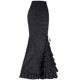 thumbnail image 4 of Falda Midi Y2k victoriana para mujer, falda Retro de cintura alta, temperamento elegante, estilo gótico Steampunk, falda de cola de pez, ropa de fiesta, 4 of 5