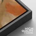thumbnail image 5 of Framed Canvas Print Earth Tone Abstract Wall Art Neutral Modern Minimalist Decorative for Living Room Bedroom - 24"x24" BLACK, 5 of 7