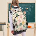 thumbnail image 7 of FORMRS Unisex School Backpack 17" Student Travel Bag with Laptop Compartment, Pastel Pink Stars, 7 of 7