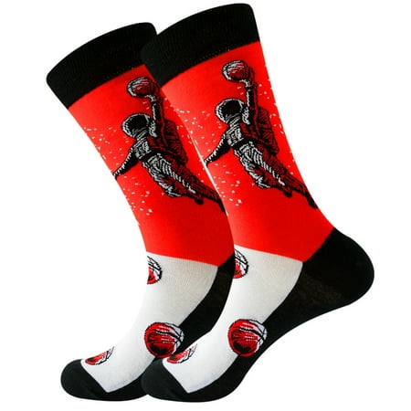 

christmas socks for women 1 Pairs Womens Cotton Fun Universe Series Astronaut Socks