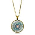 thumbnail image 6 of Vintage Alloy Acrylic Watch Dial Pendant Necklace For Women, 6 of 6
