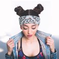 thumbnail image 2 of Unique Bargains 1 Pc Headband Punk Style Paisley Hairband for Women White, 2 of 6